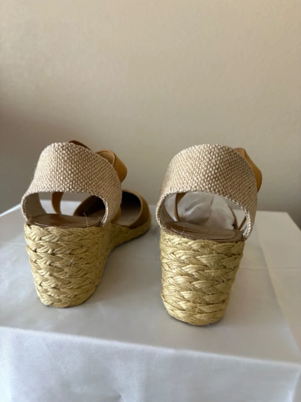 Lauren Ralph Lauren Casandra Toast Espadrilles Size 7